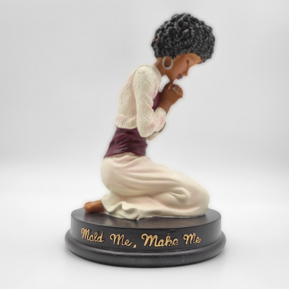 African American Expressions Mold Me Make Me J.A.Y. Praying Woman Figurine 2012 - Picture 5 of 10